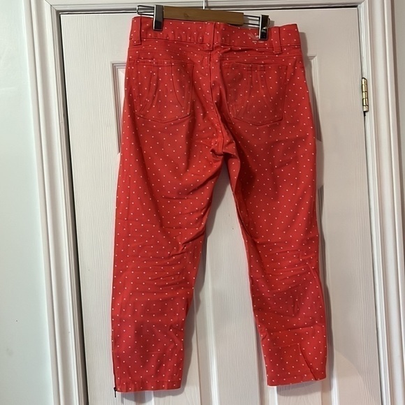 3 For $30”**Lee Shapetastic”Hidden Hold” Coral &White Stretch Ankle Zip Size 8P - Picture 5 of 9